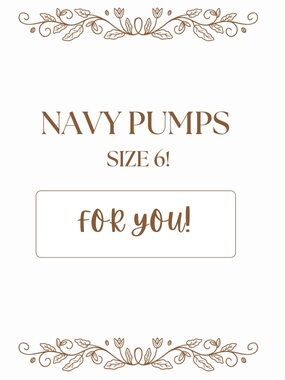 Classic Navy Pumps - Size 6